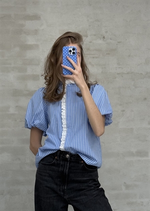Ulia stripe bluse Blue Stripe Neo Noir 